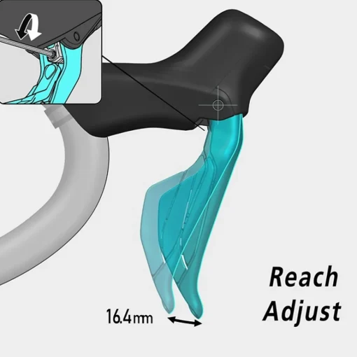 ROSE Bikes 105 Di2 ST-R7170-R STI Brake/Shift Lever Combination Rear Wheel with BR-R7170 Disc Brake J-Kit Direct| Disc Brakes