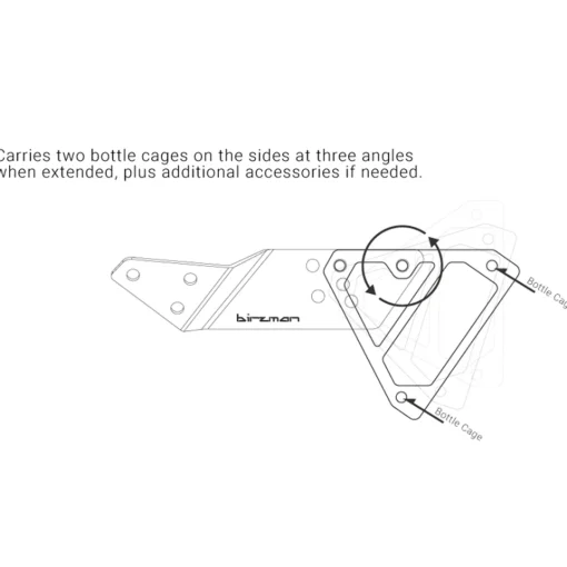 ROSE Bikes Aeroman bottle cage adapter for saddle fixing| Bottle Cages|Hydration Systems