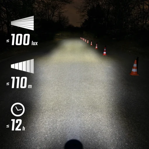 ROSE Bikes AURA 100 LINK USB LED Front Light/BLAZE LINK USB Battery-powered Rear Light with Brake Light Kit| Battery-Powered