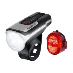 ROSE Bikes AURA 80 USB LED Front Light/NUGGET II Rear Light Set| Battery-Powered