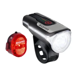 ROSE Bikes AURA 80 USB LED Front Light/NUGGET II Rear Light Set| Battery-Powered