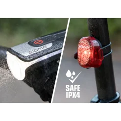 ROSE Bikes AURA 80 USB LED Front Light/NUGGET II Rear Light Set| Battery-Powered
