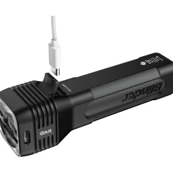ROSE Bikes Blinder 80 Lux Front Light and Plus Rear Light Rechargeable Set| Battery-Powered