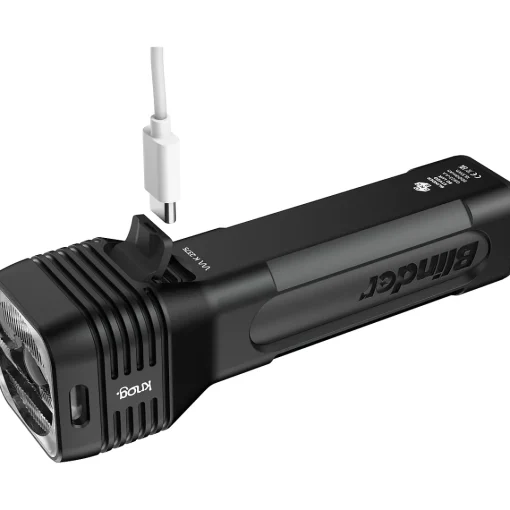 ROSE Bikes Blinder 80 Lux Front Light and Plus Rear Light Rechargeable Set| Battery-Powered