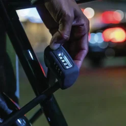 ROSE Bikes BORDO Combo 6000C LED Folding Lock 90 cm Incl. SH Lock Holder| Folding Locks