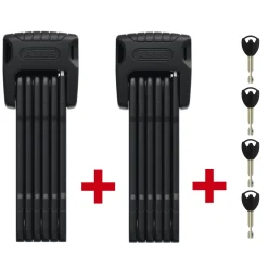 ROSE Bikes Bordo Granit™ 6500K/90 XPlus Folding Lock Twinset with SH Brackets| Folding Locks