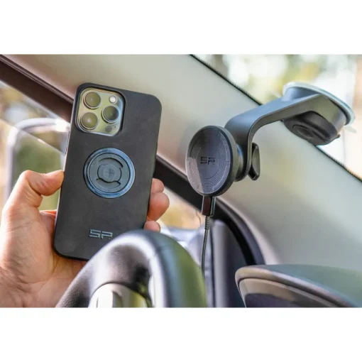 ROSE Bikes Charging Suction Mount SPC+ Car Mount for Windscreen, with Charging Function| Smartphone Accessories