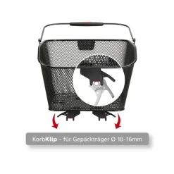ROSE Bikes CITYMAX KORBKLIP rear bike basket| Bike Baskets