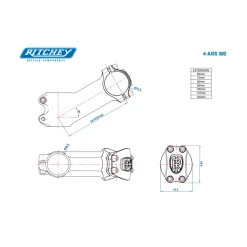 ROSE Bikes Comp 4-Axis Alloy 30° Stem| Stems For Threadless Steerers