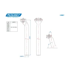 ROSE Bikes Comp 2-Bolt Seatpost 300 mm| Rigid Seatposts