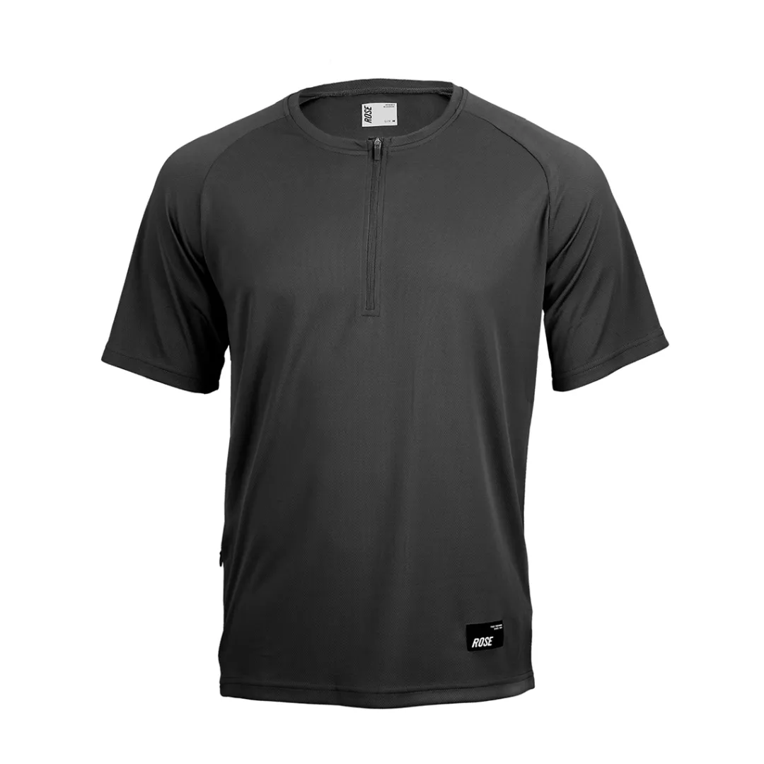 ROSE Bikes CORE Performance Trail Tec Tee Zip Bike Shirt| MTB Shirts|Technical Shirts