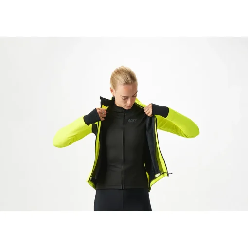 ROSE Bikes FLUO Thermo Wind Jacket W Women's Cycling Jacket| Road Bike Jackets|Softshell Jackets