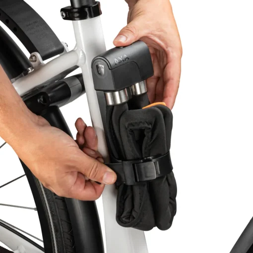 ROSE Bikes Foldable 8-100 Folding Lock, incl. Frame Bracket| Folding Locks