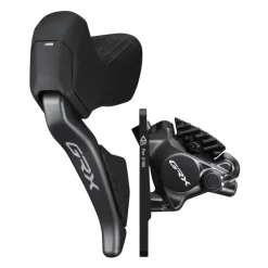 ROSE Bikes GRX Di2 ST-RX825-L Brake/Shift Lever Combination Front Wheel with BR-RX820 Disc Brake, J-Kit Direct| Disc Brakes