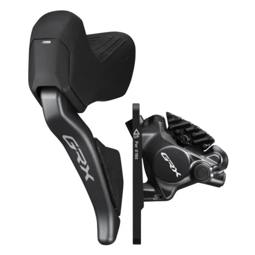ROSE Bikes GRX Di2 ST-RX825-L Brake/Shift Lever Combination Front Wheel with BR-RX820 Disc Brake, J-Kit Direct| Disc Brakes