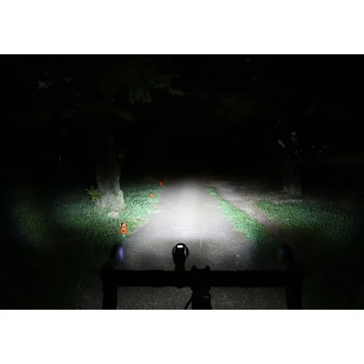 ROSE Bikes GVolt 60 Front Light + Rapid Micro G Rear Light Rechargeable Lighting Set| Battery-Powered