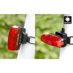 ROSE Bikes GVolt 60 Front Light + Rapid Micro G Rear Light Rechargeable Lighting Set| Battery-Powered