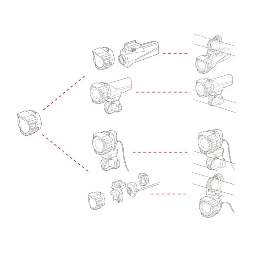 ROSE Bikes GVolt 100™ Rechargeable Front Light Dual System| Battery-Powered