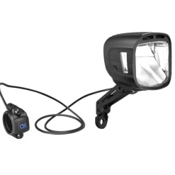 ROSE Bikes Lumotec IQ-XL Highbeam Dynamo Headlight with Daytime Running Light and High Beam| Dynamo-Powered