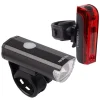 ROSE Bikes LYNX F30 Alu Front Light + LYNX R Brake A Rear Light Rechargeable Light Set| Battery-Powered