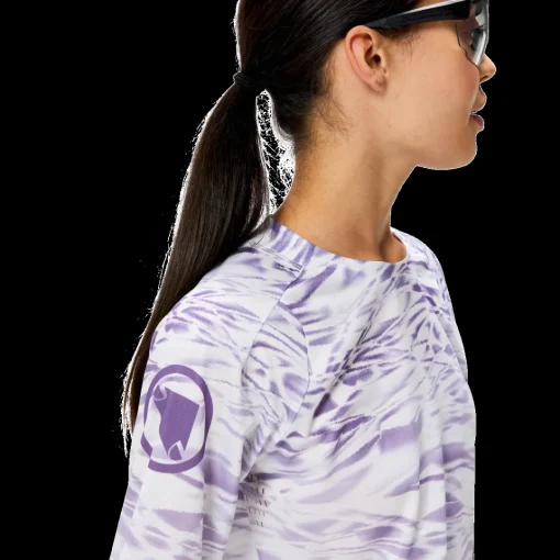 ROSE Bikes MARBLE WOMEN'S LTD PRINTED L/S TEE Women's Long-sleeved Bike Jersey| MTB Shirts|Long Sleeve Jerseys