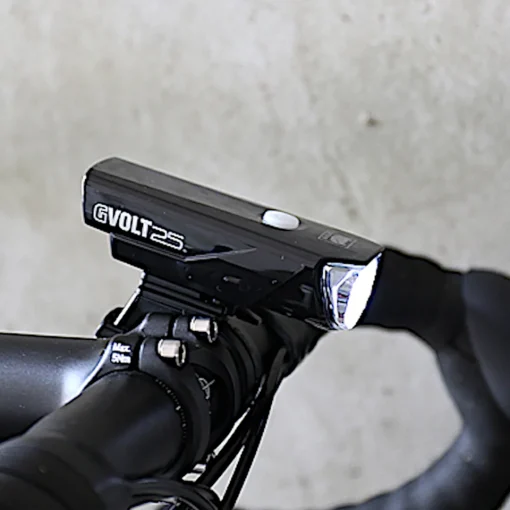 ROSE Bikes Rechargeable Light Set GVolt 25 Headlight + Micro G Rear Light USB| Battery-Powered