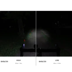 ROSE Bikes Rechargeable Light Set GVolt 25 Headlight + Micro G Rear Light USB| Battery-Powered