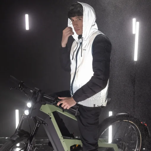 ROSE Bikes RIO JACKET FR Reflective Vest with Hood| Hi-Vis