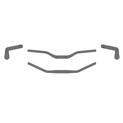 ROSE Bikes RISER BAR COMFORT 50/31.8 Touring Handlebar Safety Level 5| MTB And Touring