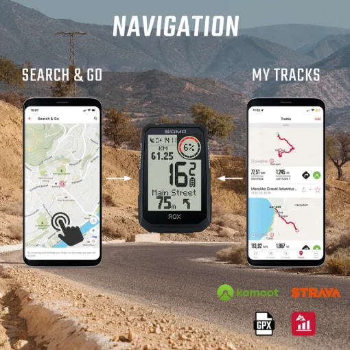 ROSE Bikes ROX 4.0 ENDURANCE GPS Bike Computer HEART RATE SET| Bike Computers