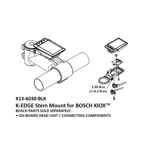 ROSE Bikes Stem Mount for Bosch Kiox| On-Board Computers|Bike Computers