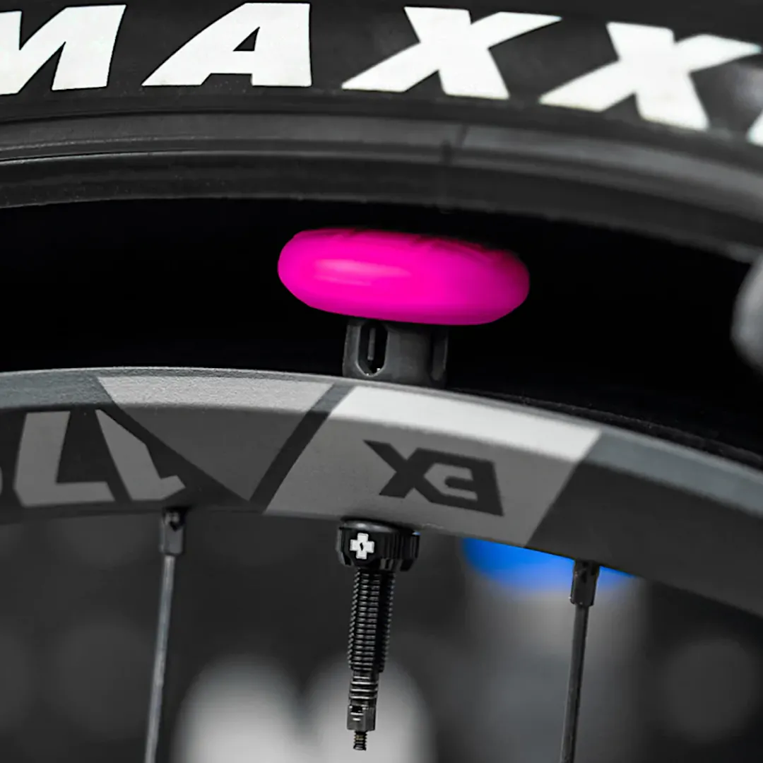 ROSE Bikes Tubeless AirTag Holder for Muc-Off Presta Valve| Accessories|Component Locks