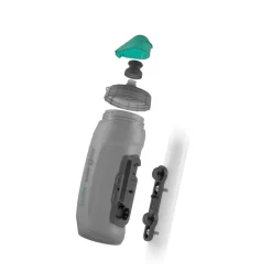 ROSE Bikes TWIST bottle 590 ml antibacterial Drinking Bottle incl. bike base Bottle Cage| Bottle Cages|Drink Bottles